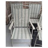Light Green Folding Patio Chair Set