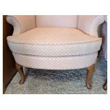 Pair of Pink Upholstered Armchairs