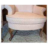 Pair of Pink Upholstered Armchairs