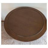 Vintage Round Wood Side Table