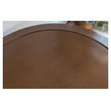 Vintage Round Wood Side Table