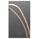 Pair of Sterling Silver Herringbone Chains