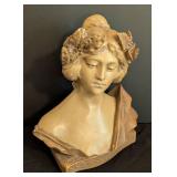 Vintage Sapho the Poet Plaster Bust