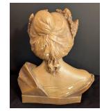 Vintage Sapho the Poet Plaster Bust