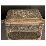 Vintage Mirrored Vanity Tray and Jewelry Box