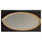 Vintage Mirrored Vanity Tray and Jewelry Box