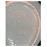 Vintage Green Pfaltzgraff Pear Shaped Serving Bowl