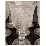 Avon Fostoria Hearts and Diamonds Glass Goblets