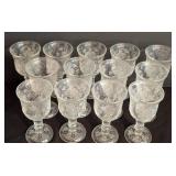 Avon Fostoria Hearts and Diamonds Glass Goblets