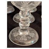 Avon Fostoria Hearts and Diamonds Glass Goblets