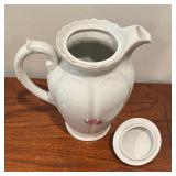 Two Pretty Pink Floral Teapots