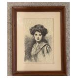 Gibson Girl Print by Charles Dana Gibson