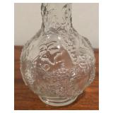 Crystal Decanter and Decorative Egg Figurine