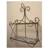 Vintage Hollywood Regency Italian Gilt Style Wall Shelf