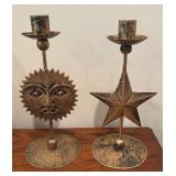 Sun and Moon Candle Holders