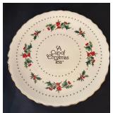 A Cup of Christmas Tea Teapot with Under Plate