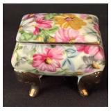 Four Lovely Little Floral Trinket Boxes