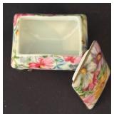 Four Lovely Little Floral Trinket Boxes