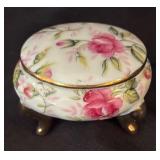 Four Lovely Little Floral Trinket Boxes
