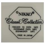Festive Nikko Christmastime Classic Collection Dinner Plates, Salad / Dessert Plates and Bowls