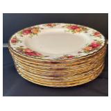 Variety of Royal Albert Country Roses Plates