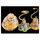 Beautiful Vintage Ornate and Decorative Two Candle Snuffers and Trinket Box