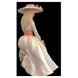 Vintage Enesco Porcelain Lady with Hat and Flowers E-1410