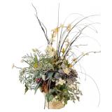 Two Beautiful Faux Flowers in Planters