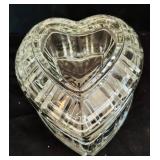 Gorgeous Vintage Crystal / Glass Decor Including Table Lamp, Paperweight, Floral Candle Holders and More