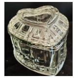 Gorgeous Vintage Crystal / Glass Decor Including Table Lamp, Paperweight, Floral Candle Holders and More