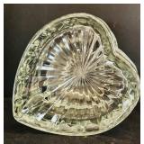 Gorgeous Vintage Crystal / Glass Decor Including Table Lamp, Paperweight, Floral Candle Holders and More