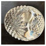 Gorgeous Vintage Crystal / Glass Decor Including Table Lamp, Paperweight, Floral Candle Holders and More