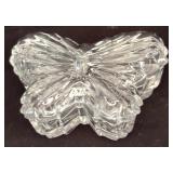 Gorgeous Vintage Crystal / Glass Decor Including Table Lamp, Paperweight, Floral Candle Holders and More