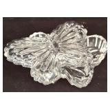 Gorgeous Vintage Crystal / Glass Decor Including Table Lamp, Paperweight, Floral Candle Holders and More