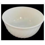Vintage Nesting Swirl Fire King Milk Glass Mixing Bowls