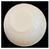 Vintage Nesting Swirl Fire King Milk Glass Mixing Bowls