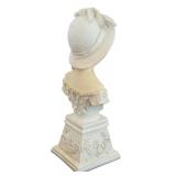 Resin Sculpture Young Social Lady Art Nouveau Bust