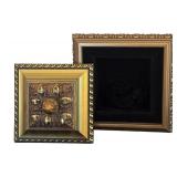 Beautiful Bathroom Decor Including Brass Color Towel Holder, Trinket, Vase and More