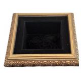 Beautiful Bathroom Decor Including Brass Color Towel Holder, Trinket, Vase and More