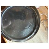 Vintage Clay Casserole Pot with Holder
