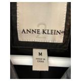 Black Leather Anne Klein Jacket
