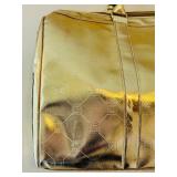 BCBG MAX AZRIA Metallic Gold Overnight / Weekender / Gym / Carry-on Tote