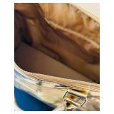 BCBG MAX AZRIA Metallic Gold Overnight / Weekender / Gym / Carry-on Tote