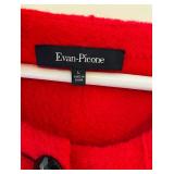 Evan-Picone Red Button-Up Sweater / Jacket