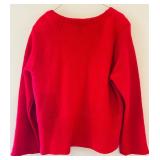 Evan-Picone Red Button-Up Sweater / Jacket