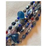 Beautiful Necklace in a Variety of Beautiful Hues, with Matching Earrings