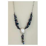 Beautiful Necklace in a Variety of Beautiful Hues, with Matching Earrings