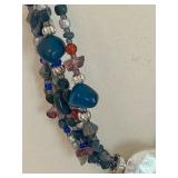 Beautiful Necklace in a Variety of Beautiful Hues, with Matching Earrings