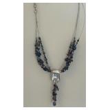 Beautiful Necklace in a Variety of Beautiful Hues, with Matching Earrings