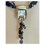 Beautiful Necklace in a Variety of Beautiful Hues, with Matching Earrings